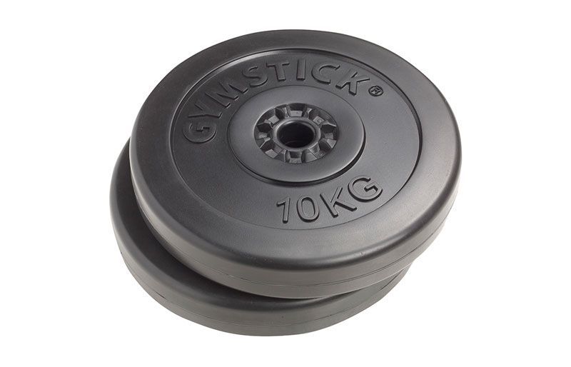 Gymstick Basic Vinyl Vægtskive 30mm - 2x10kg Tilbud!