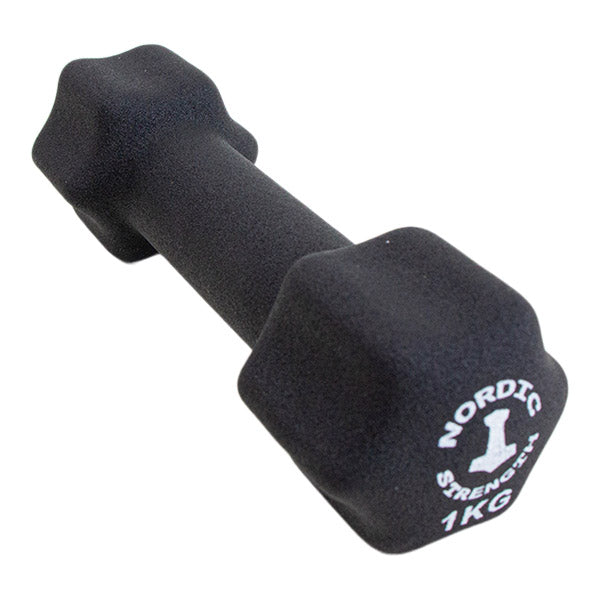Håndvægt 1 kg - Black Edition Aerobic fra Nordic Strength