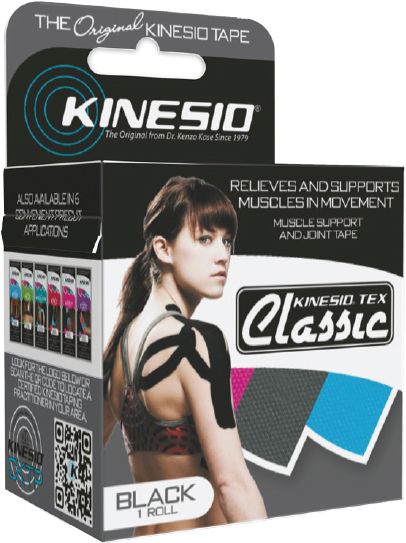 Kinesio Tex Classic 4 M Sort - Latexfri Tilbud!