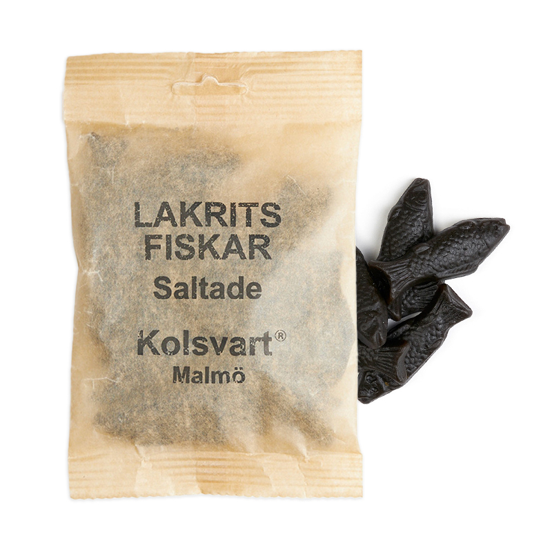 Kolsvart – Lækre Salte Lakridsfisk fra Sverige