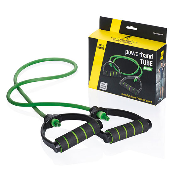 Lets Bands Powerbands Tube Grøn – Træningselastik Tilbud!