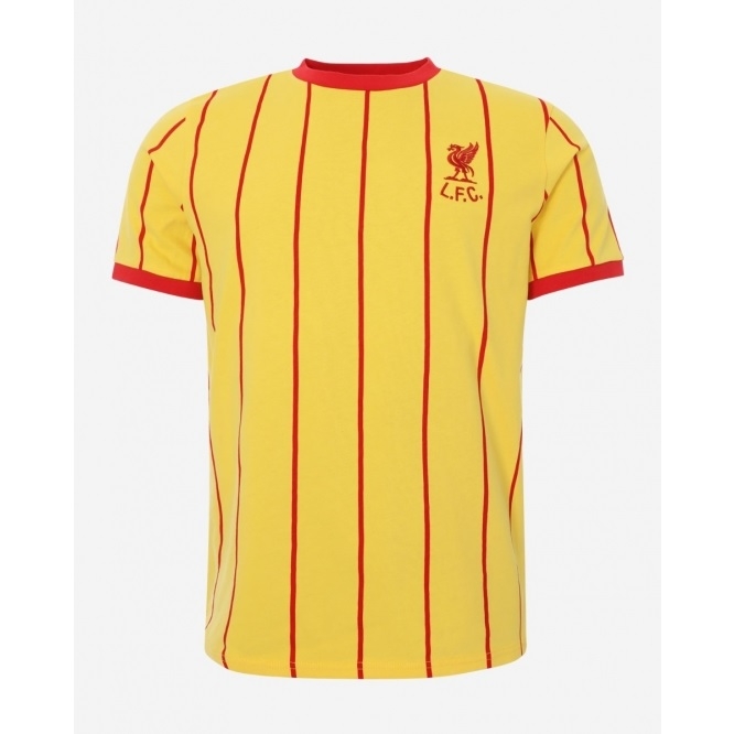 Liverpool 1982 Ude T-shirt i Gul – Fantastisk Tilbud!