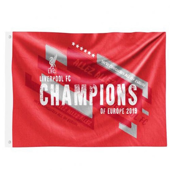 Liverpool Champions Europa Flag - Officiel Fanartikel