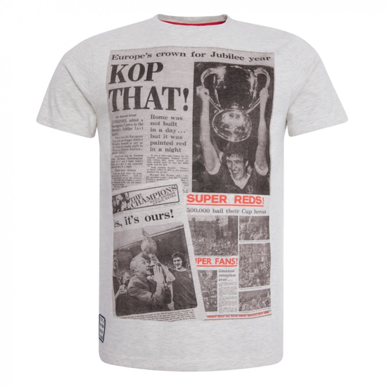 Liverpool FC Ecru Marl Kop That T-shirt - Fantastisk tilbud!
