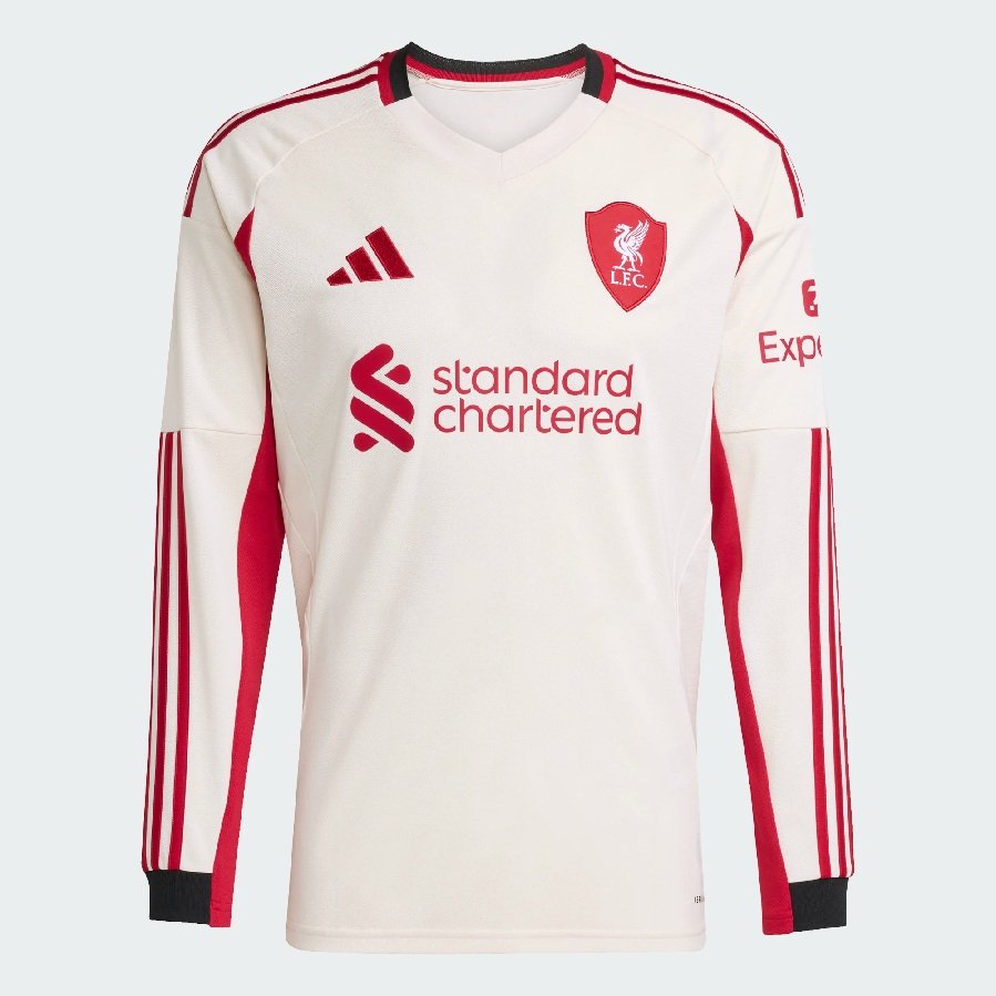 Liverpool ude trøje L/S 2025/26 - ungdoms størrelse