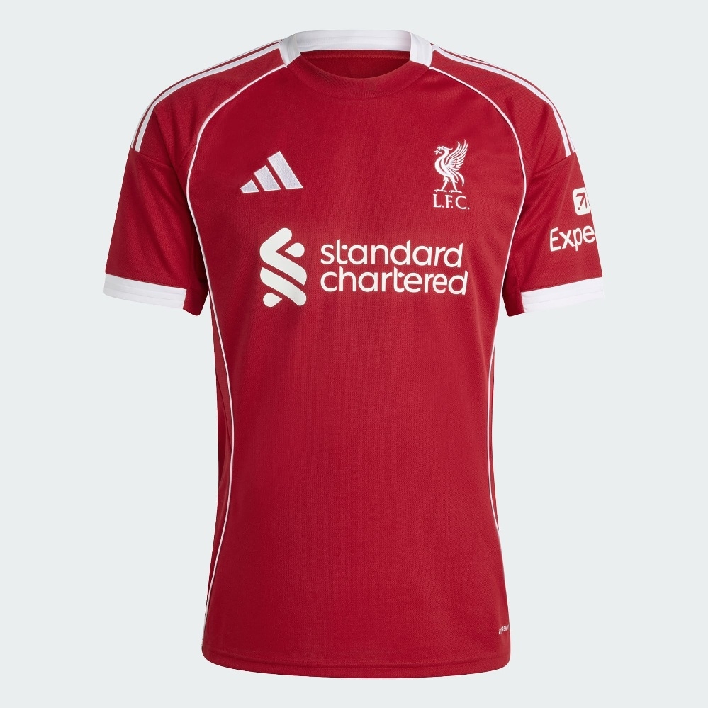 Liverpool hjemme trøje 2025/26 – tilpasset til mænd