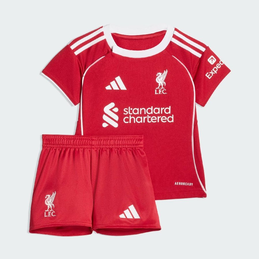 Liverpool hjemmeudstyr 2025/26 - baby-68 på tilbud!