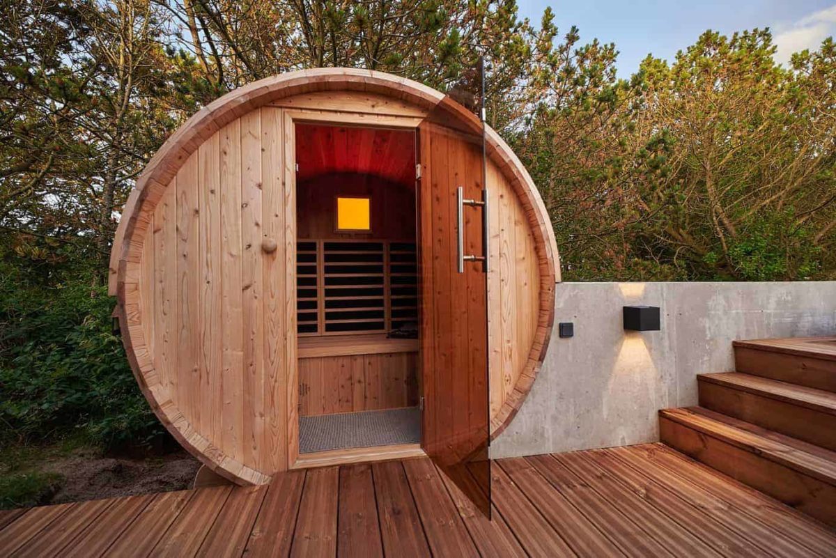 MaXXwell NARVIK udendørs IR sauna til afslapning i haven