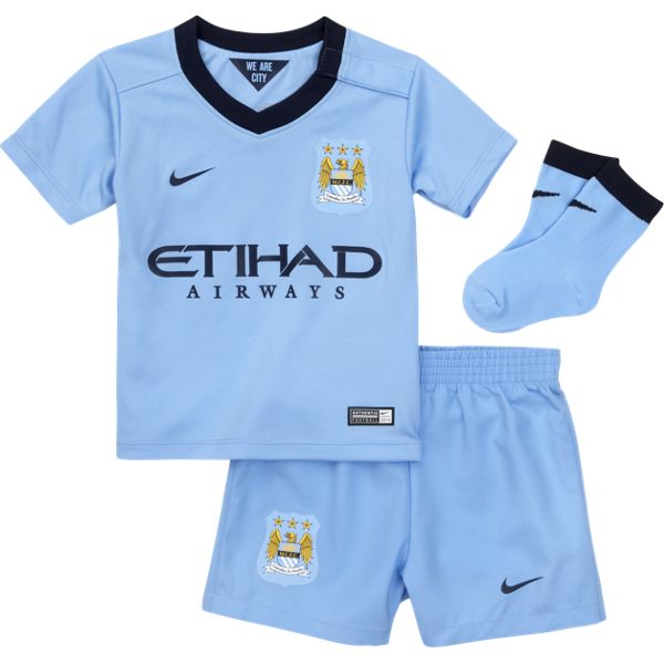 Manchester City baby sæt 2014/15 - perfekt til små fans!