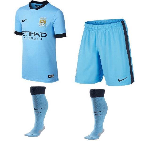 Manchester City hjemme shorts 2014/15 - Fantastisk tilbud!