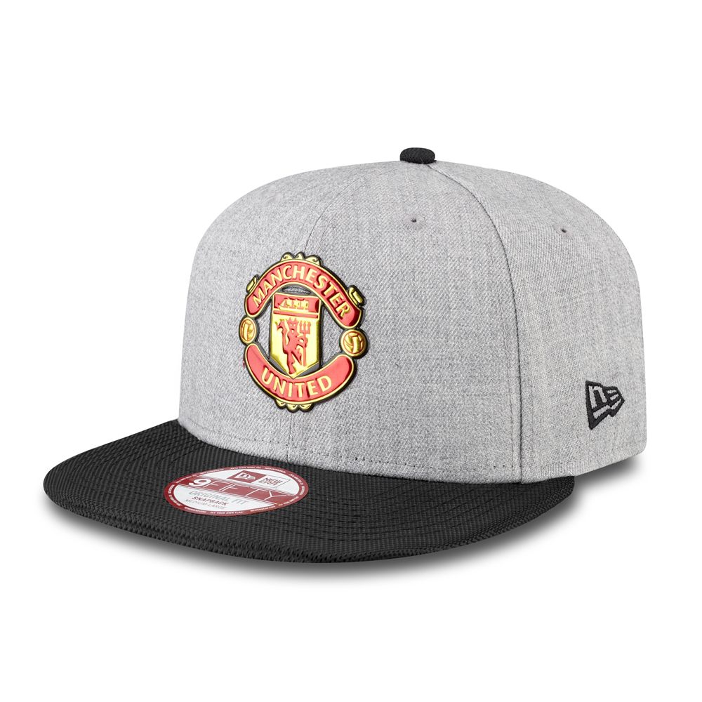 Manchester United New Era Cap - Black Grey-M