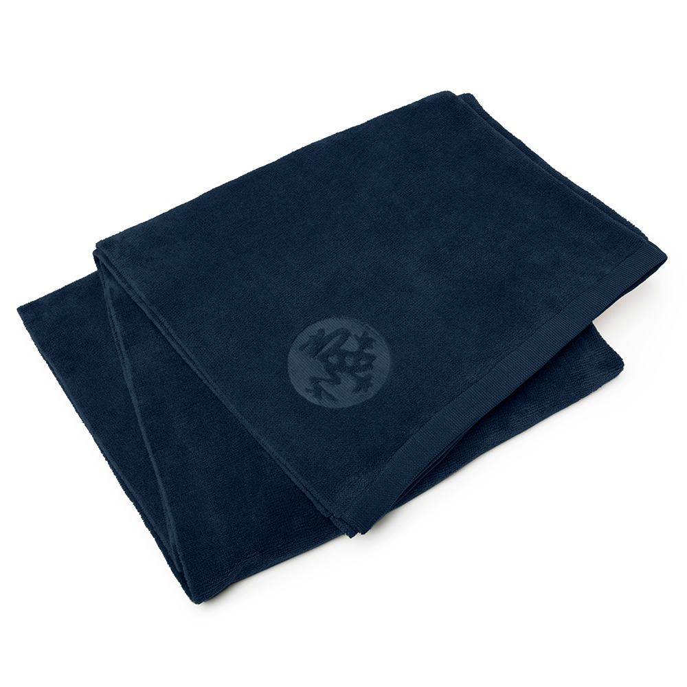 Manduka eQua Yoga Mat håndklæde (Mørkeblå/Midnight)