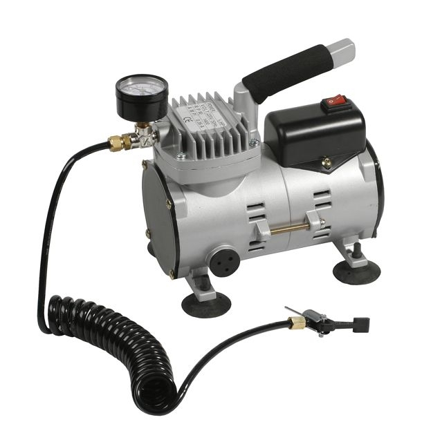 Transportabel mini kompressor til boldopumpning – uundgåelig!