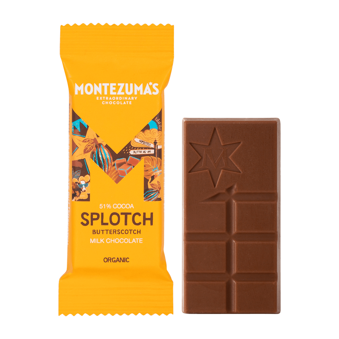 Montezumas Mini Bar – Økologisk Butterscotch Chokolade