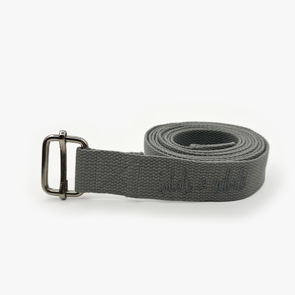 Mukti yogabælte (Lysegrå - 3,7 cm)
