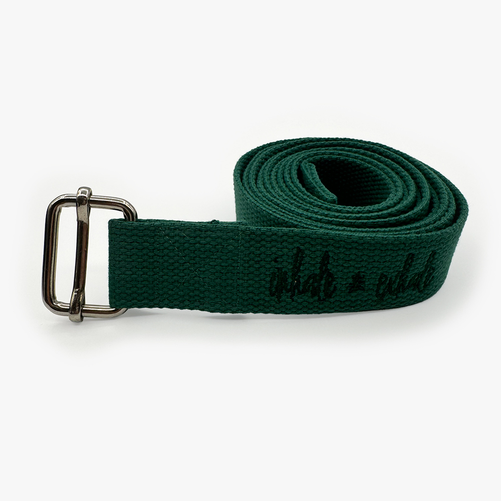 Mukti yogabælte (Mørkegrøn - 3,7 cm)