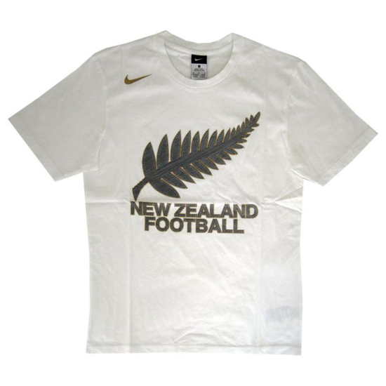 New Zealand All Whites VM 2010 T-shirt – Hvid tilbud