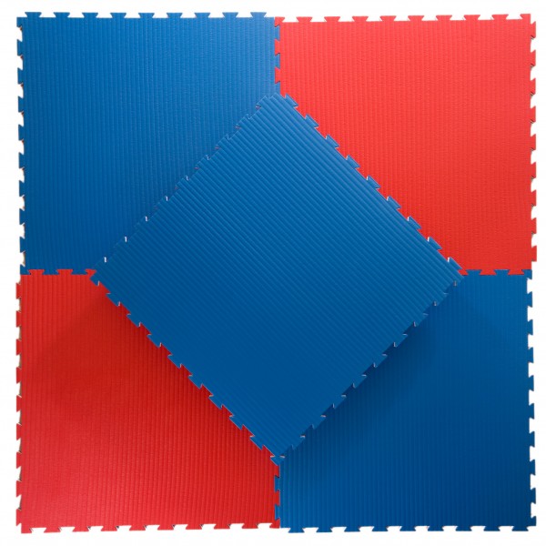Nordic Fighter Bløde Floor Guards Rød/Blå 1x1m - Tilbud!