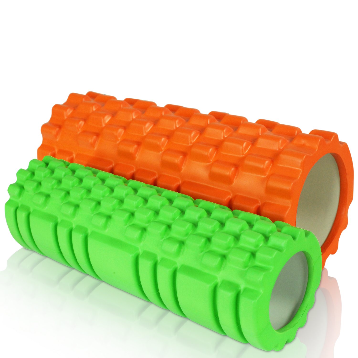 Odin 2-i-1 Foam Roller Sæt - Orange/Grøn Tilbud!
