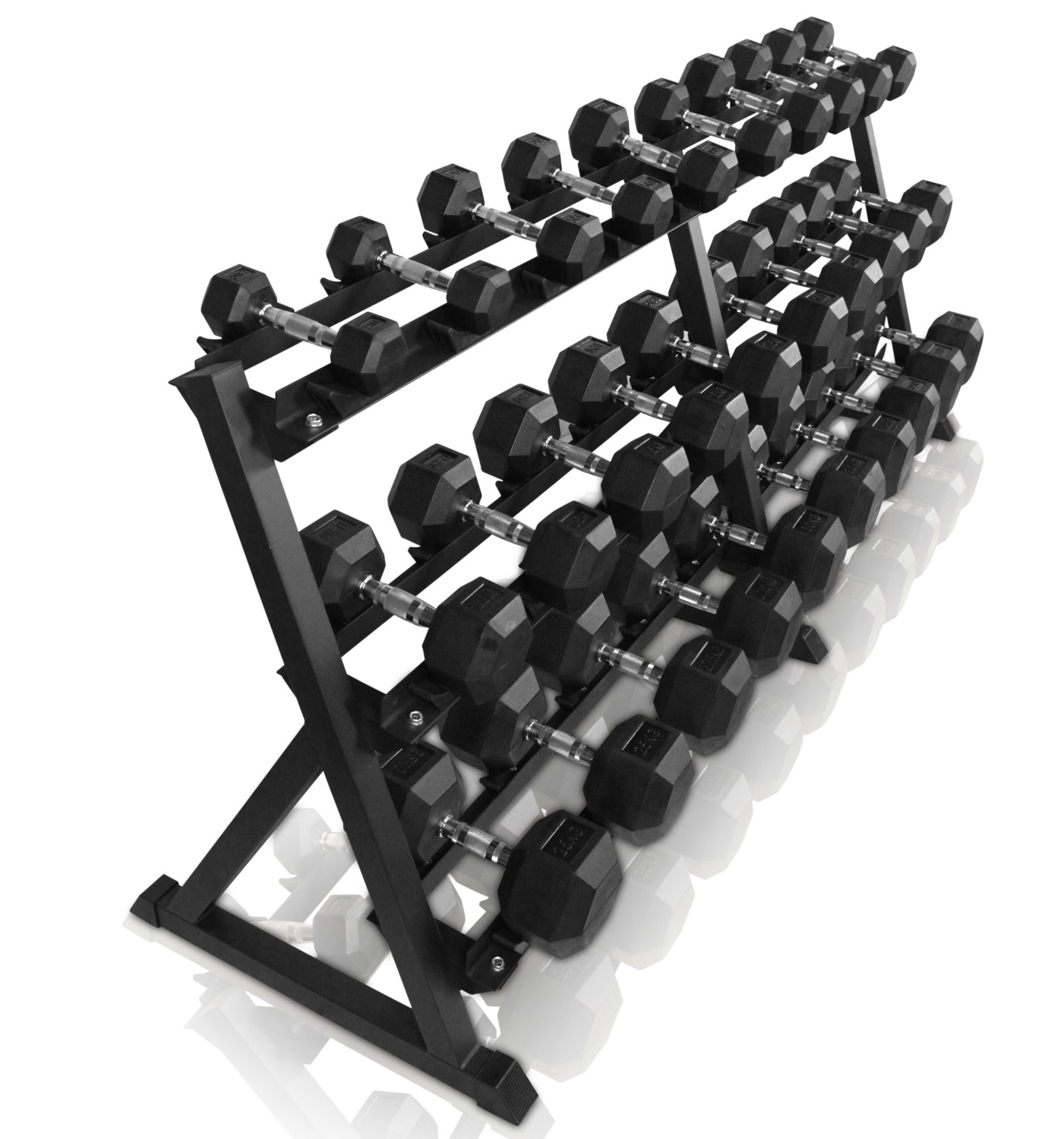Odin 545kg Hex Håndvægt Sæt med Rack – Fantastisk Tilbud!