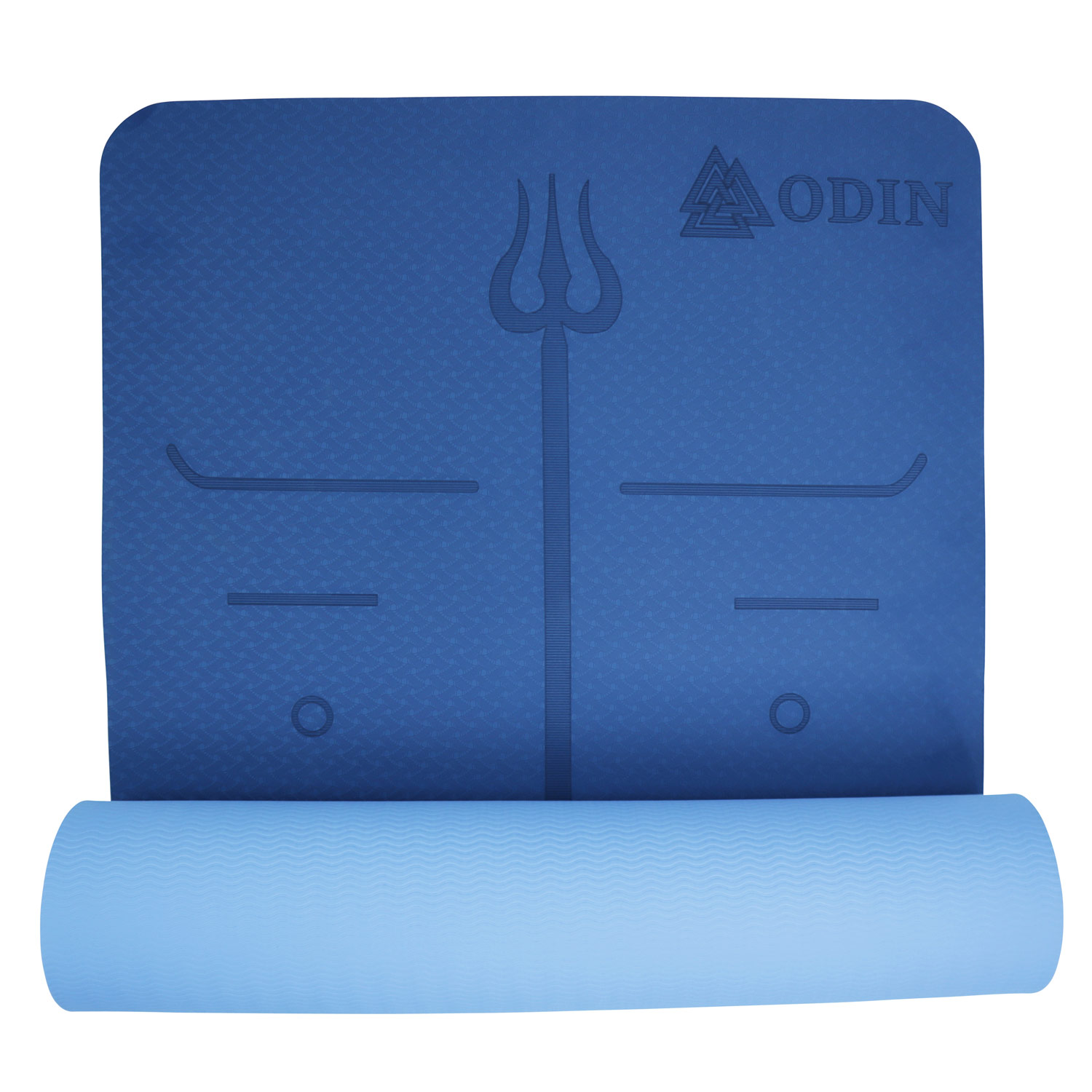 Odin Dual Blue TPE Yogamåtte – Kvalitet til Træning