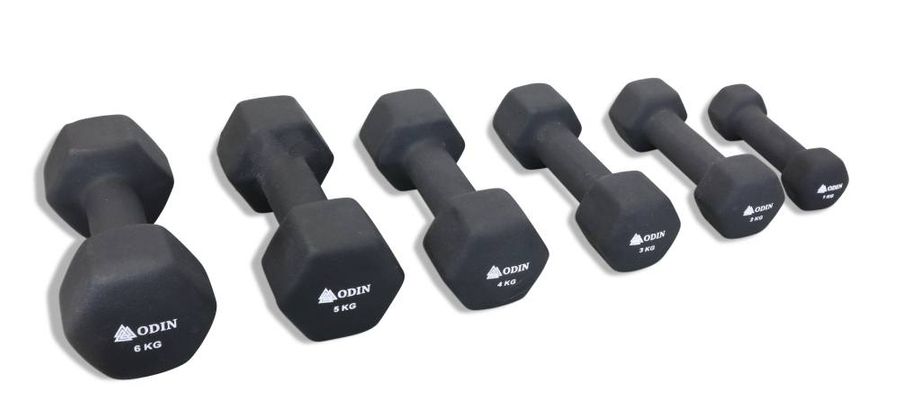 Odin Neopren Hex Håndvægte 1-6 kg Pakketilbud!