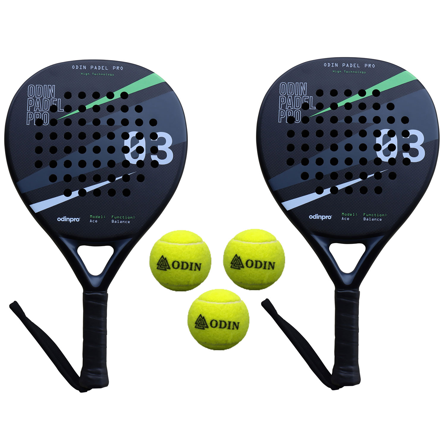 Odin Padel Pakke: Bat og Bolde - Fantastisk Tilbud!