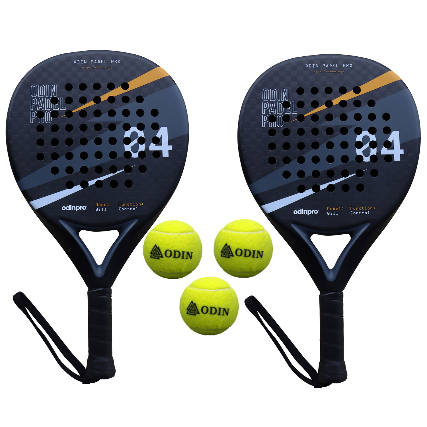 Odin Padel PAKKETILBUD - 2 Bat og 3 Bolde til Padel