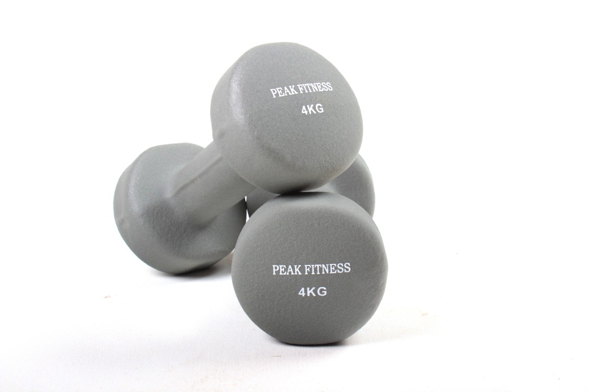 Peak Fitness -  2 x  Håndvægt - Neopren - 4 kg