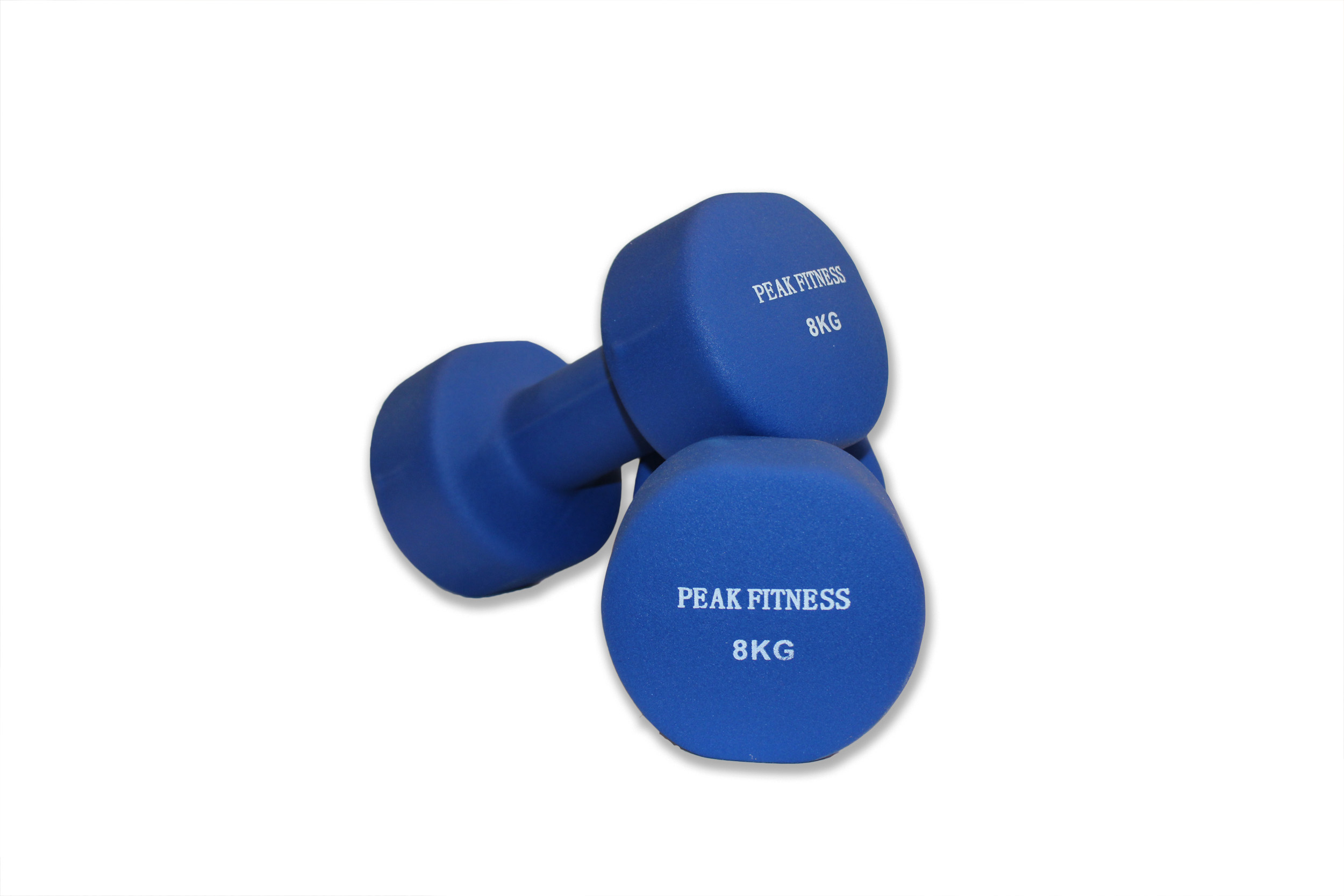 Peak Fitness -   2 x Håndvægt  - Neopren - 8 kg