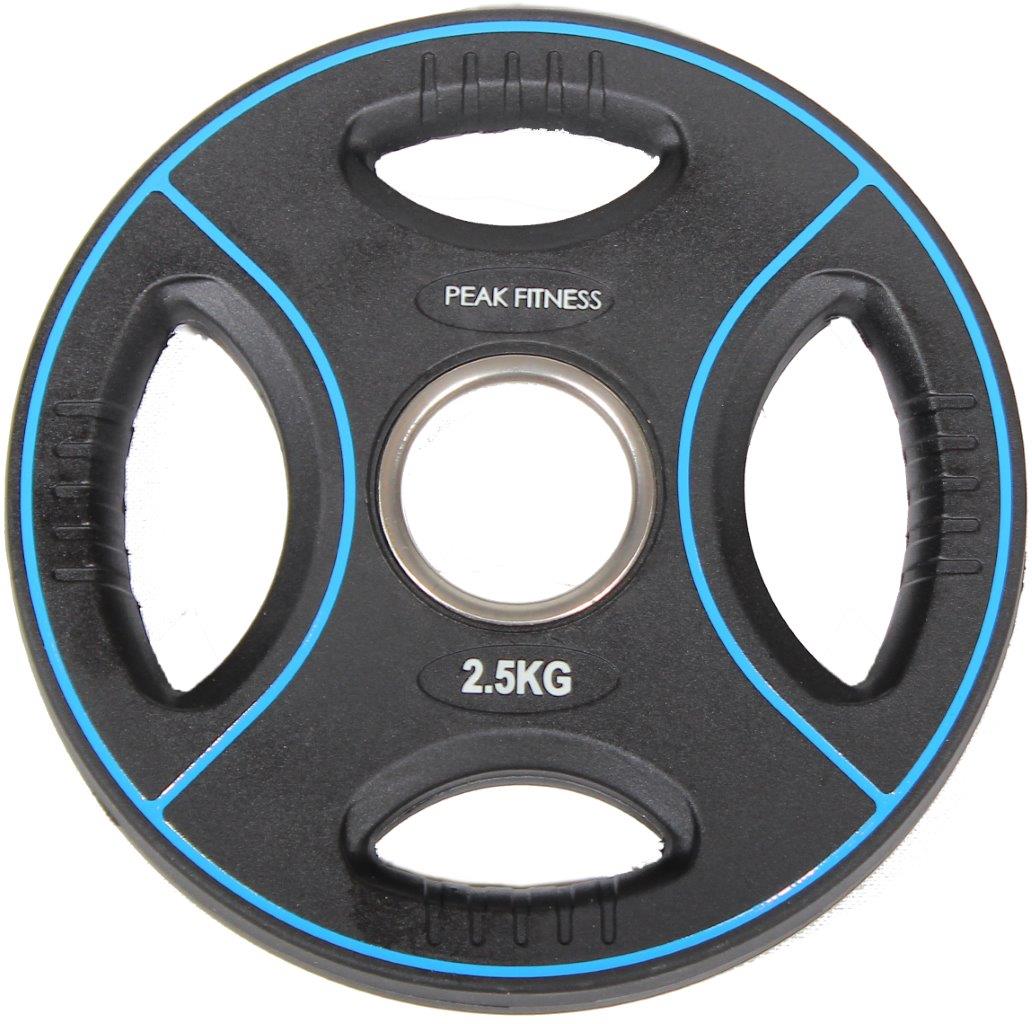 Peak Fitness -  2.. 50 mm vægtskive Poly Urethane - 50 kg