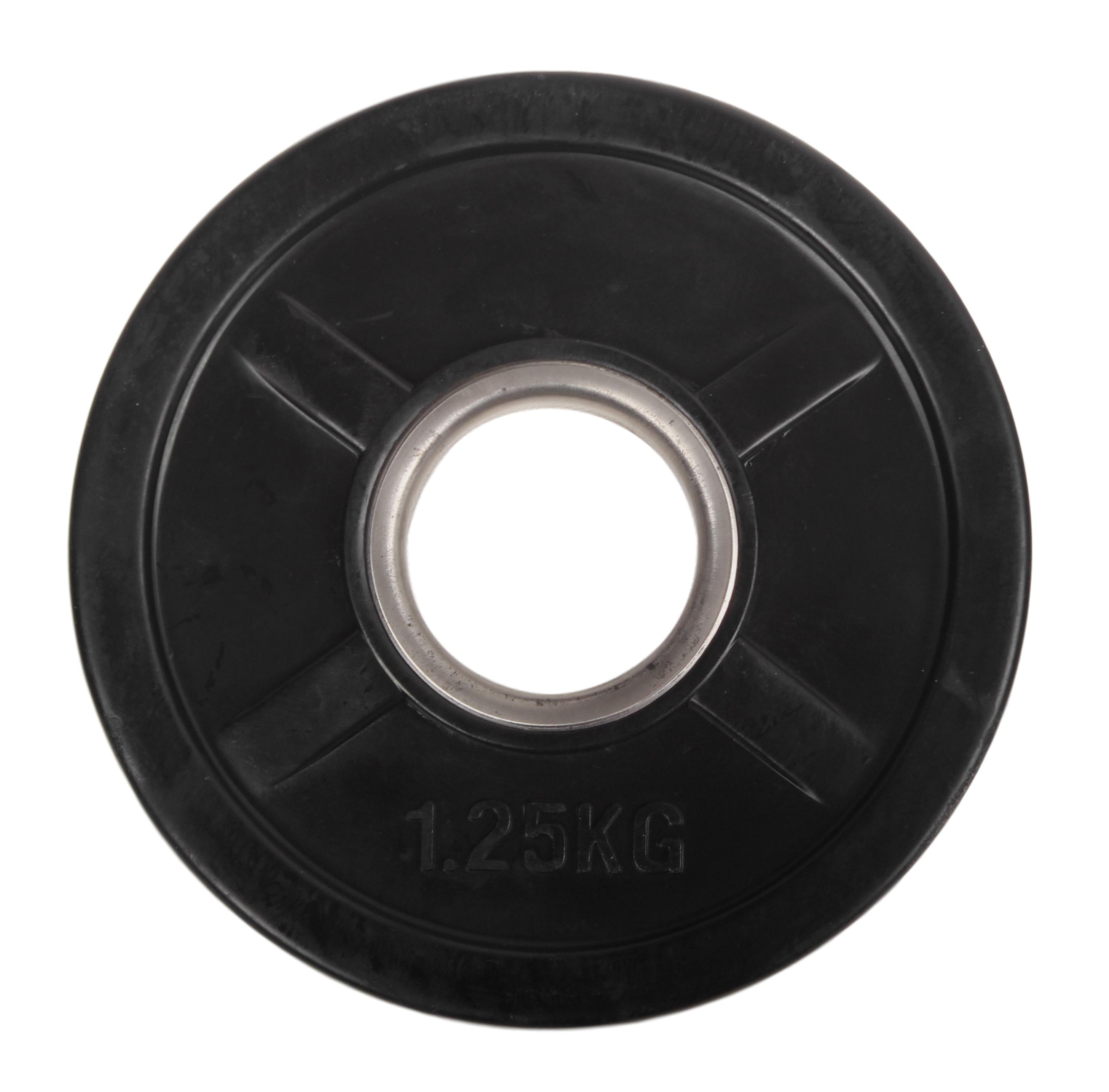 Peak Fitness -  50 mm vægtskive   - Jern - 1.25 kg - Sort