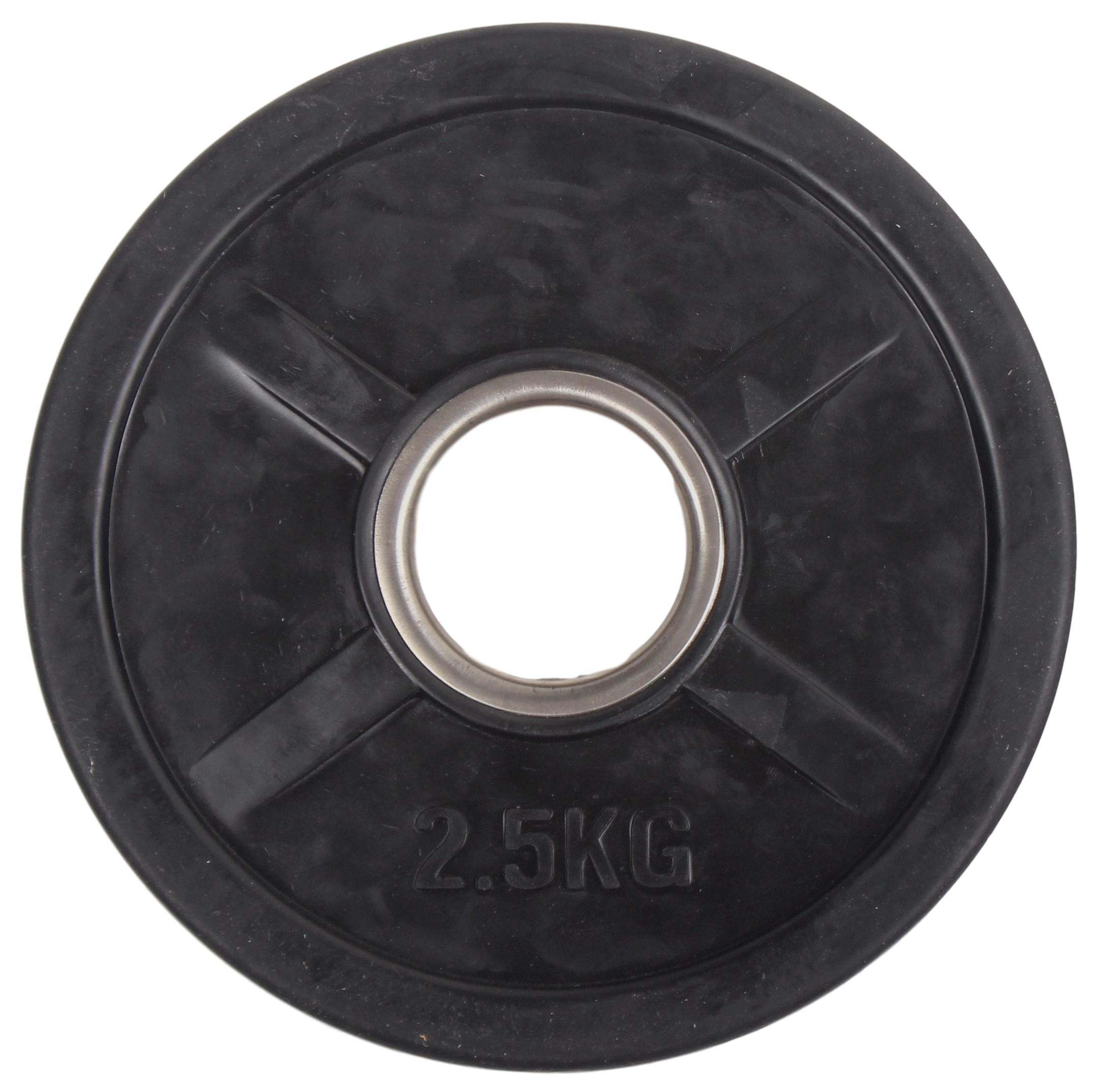 Peak Fitness -  50 mm vægtskive   - Jern - 2.5 kg - Sort