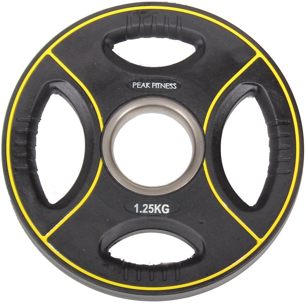 Peak Fitness -  50 mm vægtskive Poly Urethane - 1.25 kg