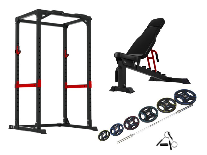 Peak Fitness -  Power Rack Træningssæt
