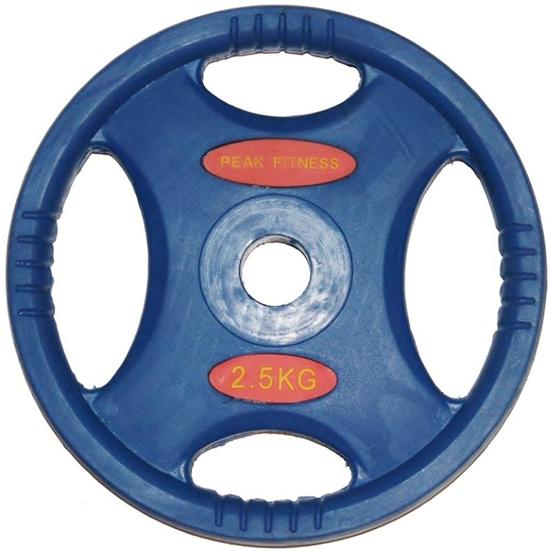Peak Fitness - vægtskive  - 30mm - Gummi - 2.5 kg