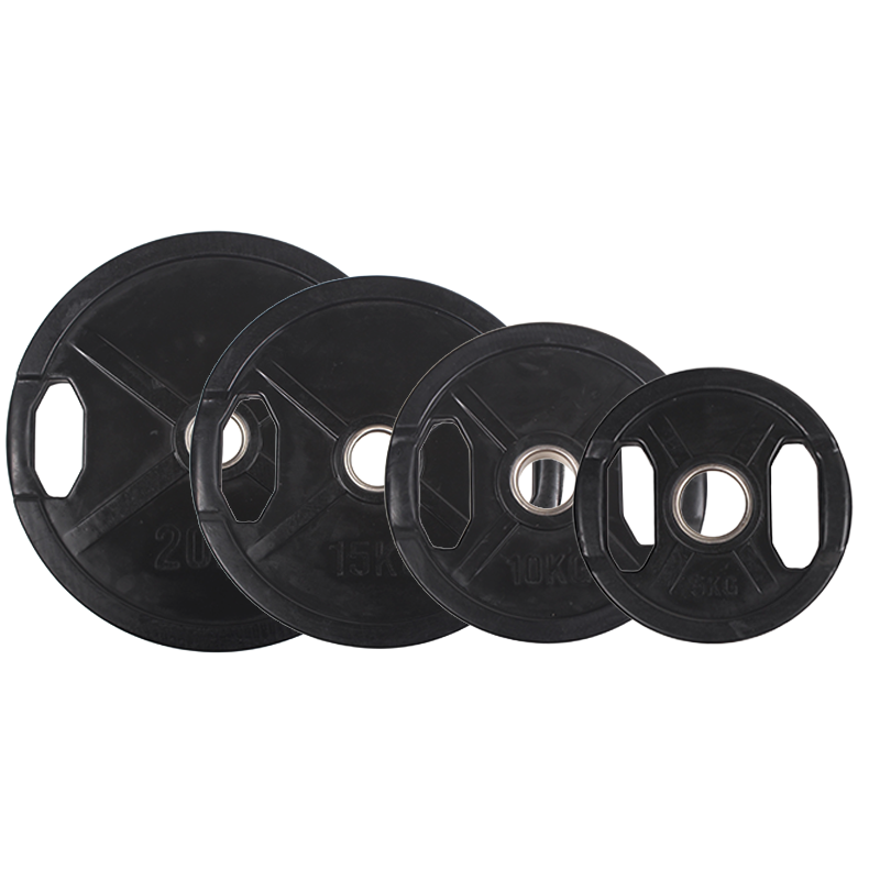 Peak Fitness - vægtskivepakke - 50 mm   - Gummi - 100 kg - Sort