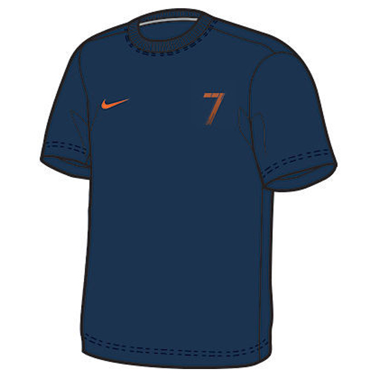 Portugal t-shirt Cristiano Ronaldo 7 - mørkeblå - børn-YL | 147-158