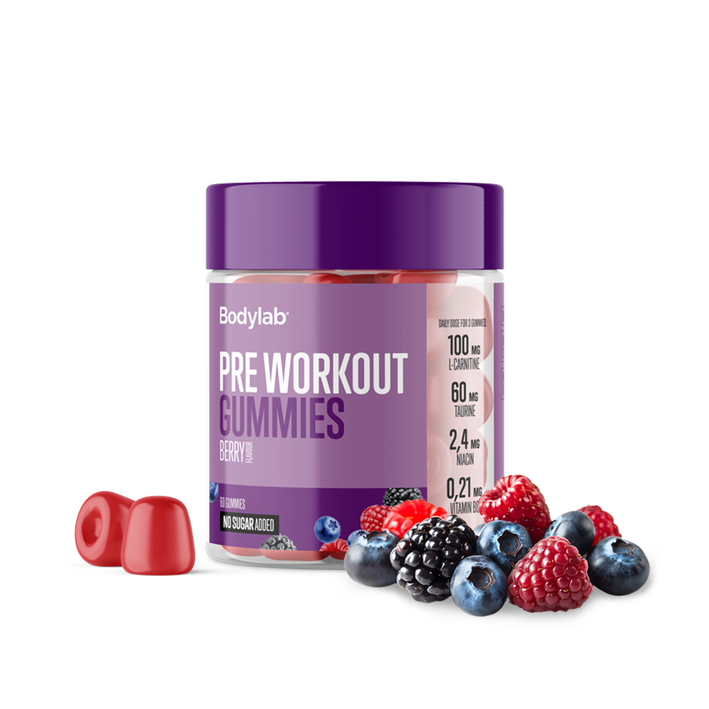 Pre Workout Gummies (60 stk) - Berry