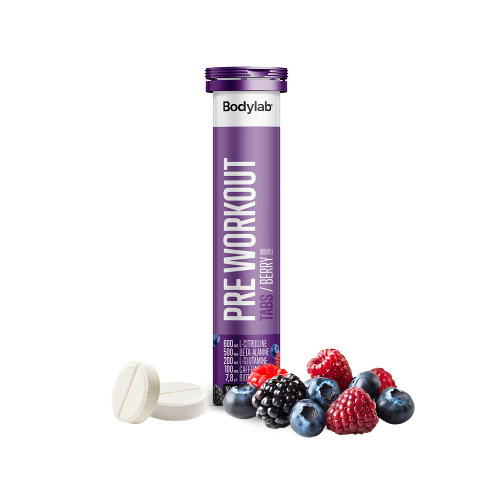 Pre Workout Tabs (20 stk) - Berry