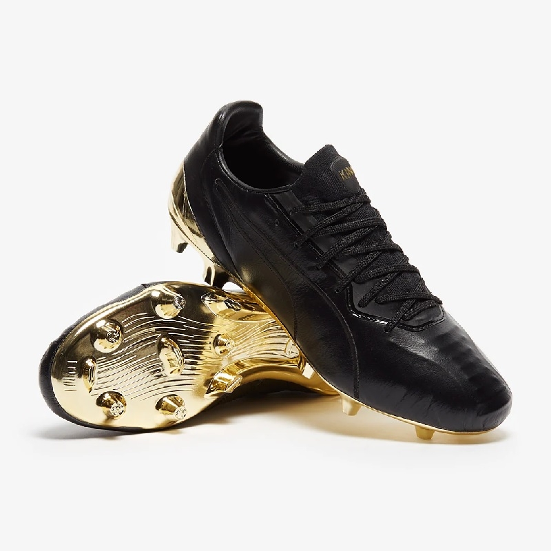 Puma King Platinium FG fodboldstøvler - Sort tilbud!