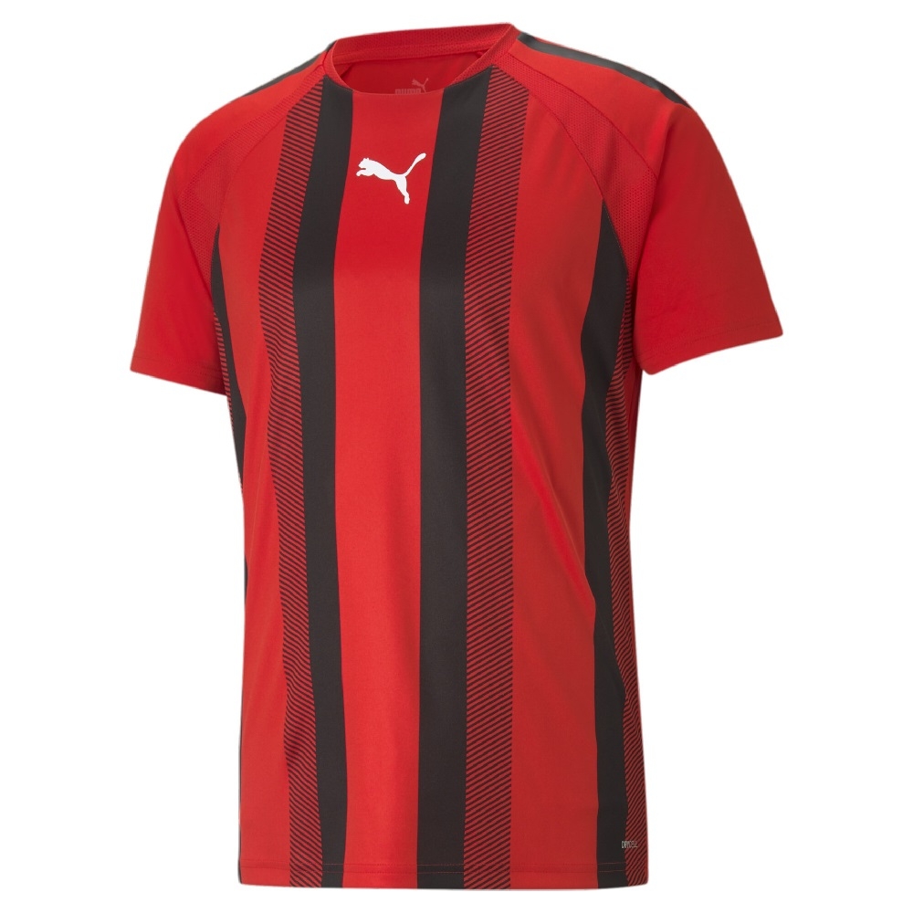 Puma TeamFinal T-shirt rød-sort - Fodboldtrøje på tilbud