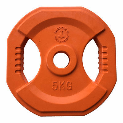 Nordic Strength ORANGE Vægtskiver 2 x 5 kg - Godt tilbud!