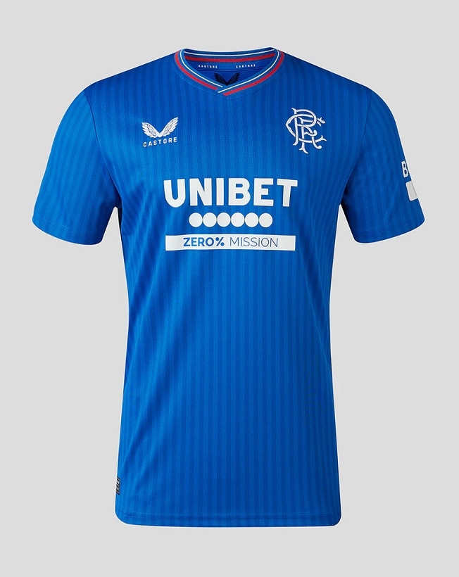 Glasgow Rangers Hjemme Trøje 2023/24 - Blå med Hvid