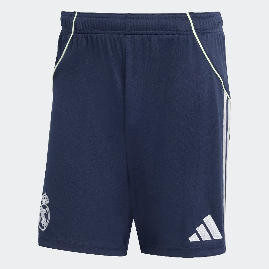 Real Madrid ude shorts 2025/26 - ungdomsmodel på tilbud