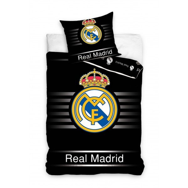 Real Madrid duvet set - RM logo - black-one-size