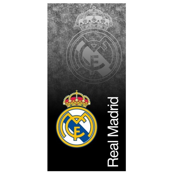 Real Madrid towel - black - dual logo-one-size