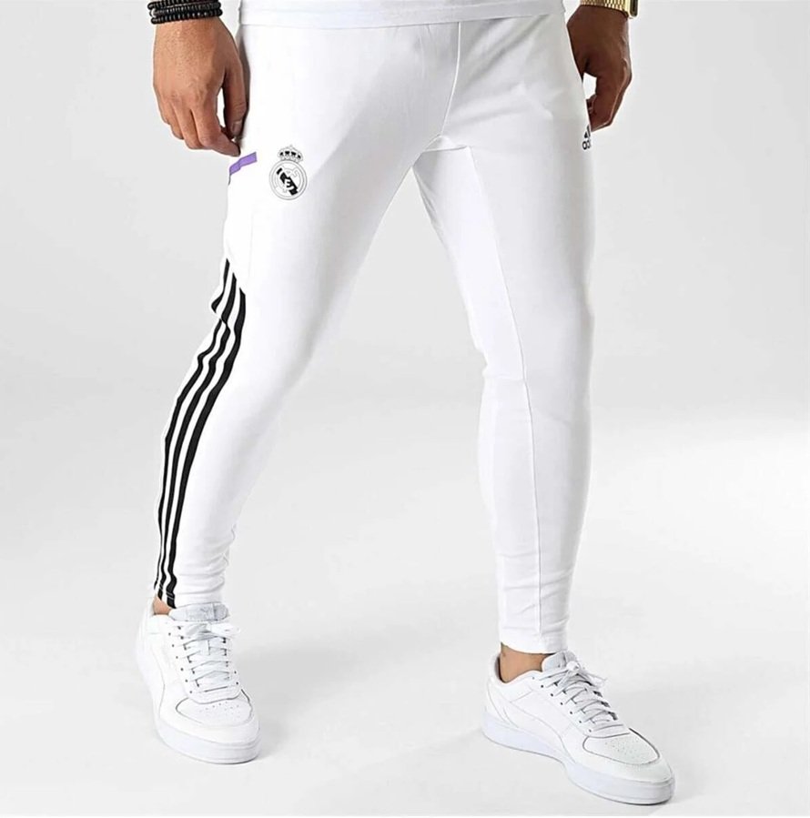 Real Madrid training pants - white-L