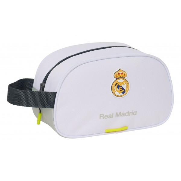 Real Madrid toilettaske stor - hvid, perfekt til rejser