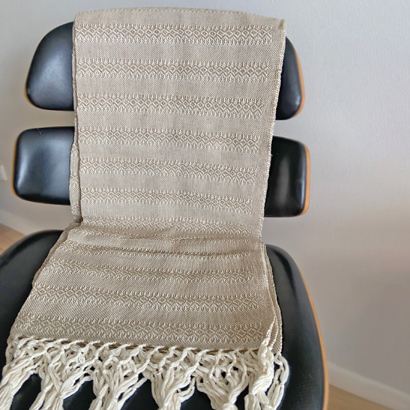 Rebozo Tørklæde Emma (Beige) – Elegant Støtte til Mødre